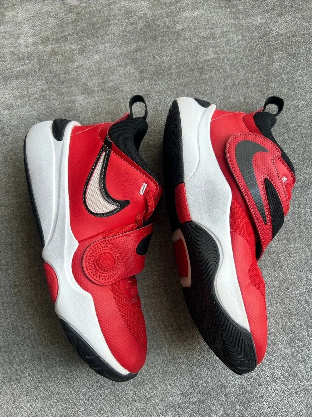 Nike kids red basketball athletic sneakers size 5.5y